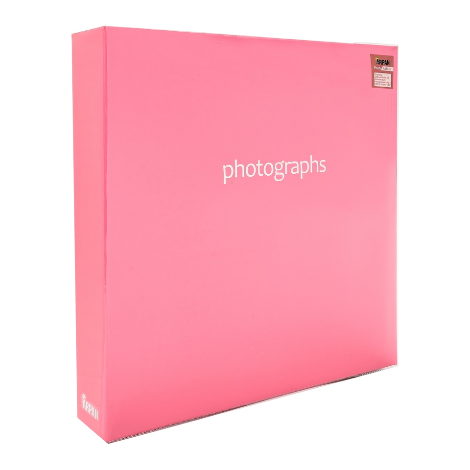 image 1 of ARPAN Extra-Large 3-Ring Binder Self Adhesive Photo Album – 20 Sheets / 40 Sides – Sticky Page Scrapbook Memory Album for Photos, Keepsakes & Special Occasions