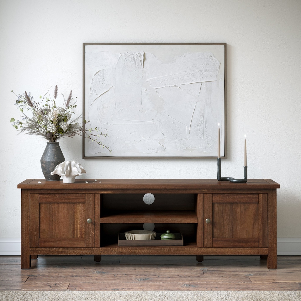 image 1 of Duchy Acacia 150cm Wide TV Unit - Fully Assembled By Roseland Furniture