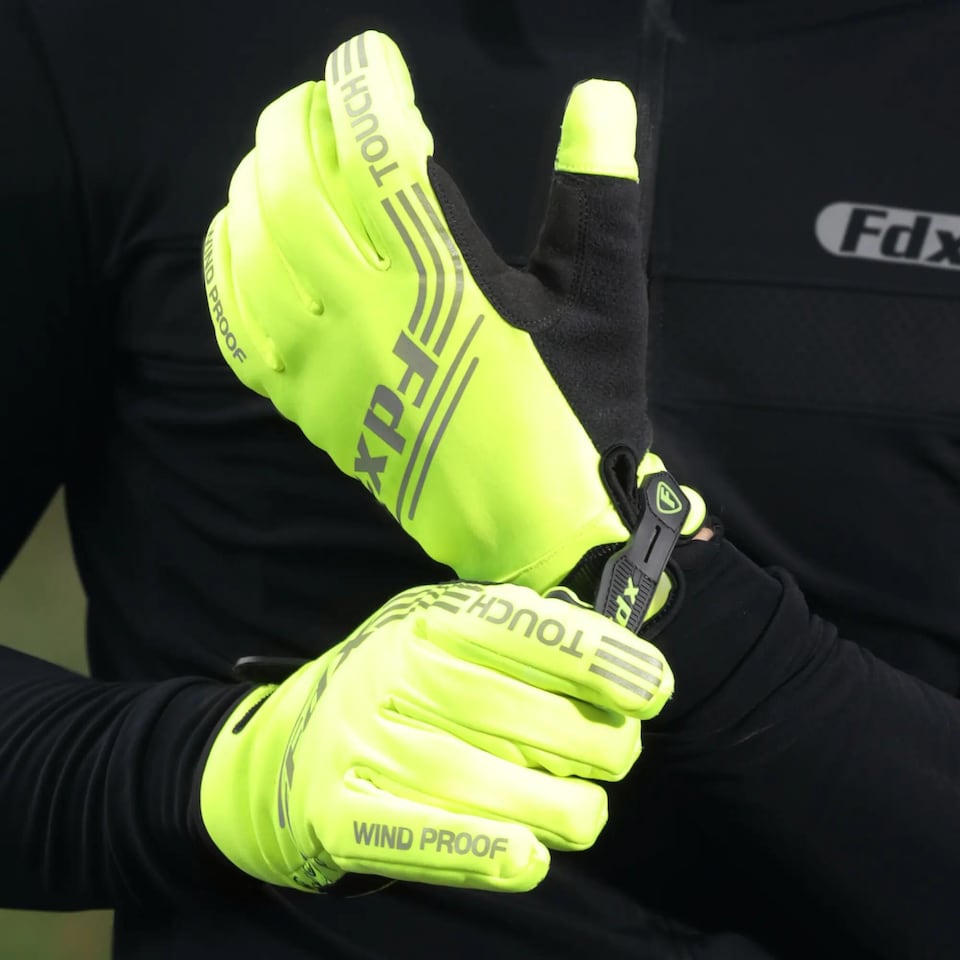 image 1 of Subzero Winter Cycling Gloves Thermal Windproof Padded Mitts for Men & Women