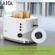 image 5 of LAICA Dual Flo 2 Slice Toaster, with Defrost & Reheat Functions, High-Lift & Wide Slots - White