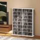 image 2 of HOMCOM CD Storage Unit DVD Tower Blu-ray Storage Shelf for Office, White White | 106.5W x 24D x 126.3H cm
