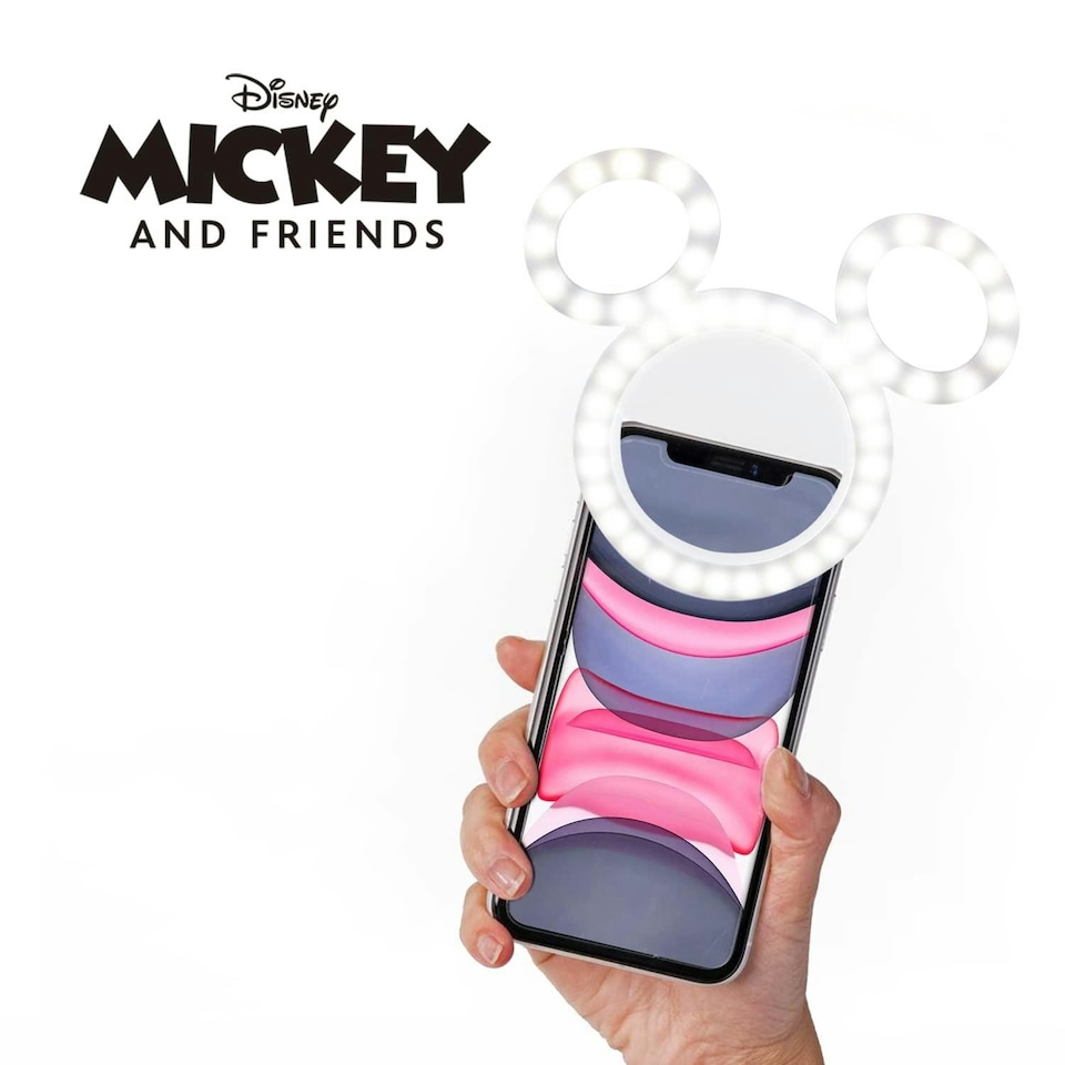 image 1 of Disney Mickey Mouse Clip On Selfie Ring Light