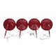 image 2 of Pack of 4 Red Reception Counter Pens on Chain