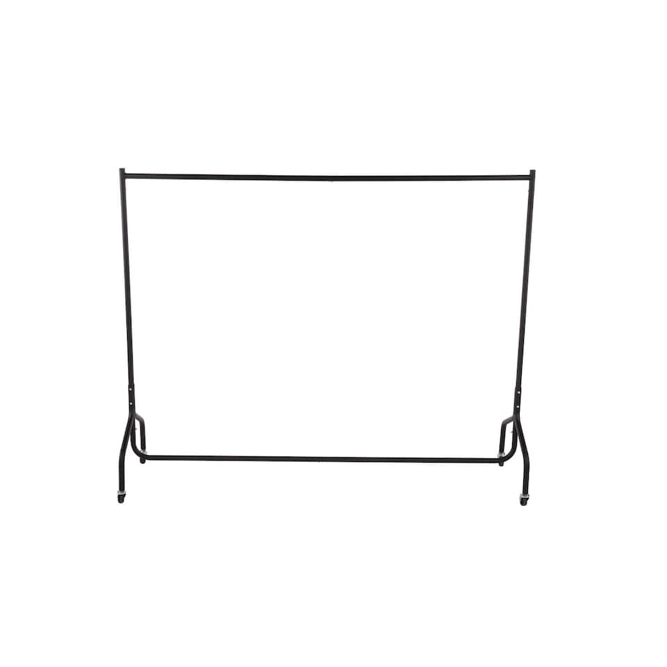 image 1 of 6ft Garment Clothes Rail Super Heavy Duty All Metal Black | Black