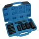 image 1 of 9pc Wheel Lock Removal Remover Impact Sockets Hub Cap Replacer Installer