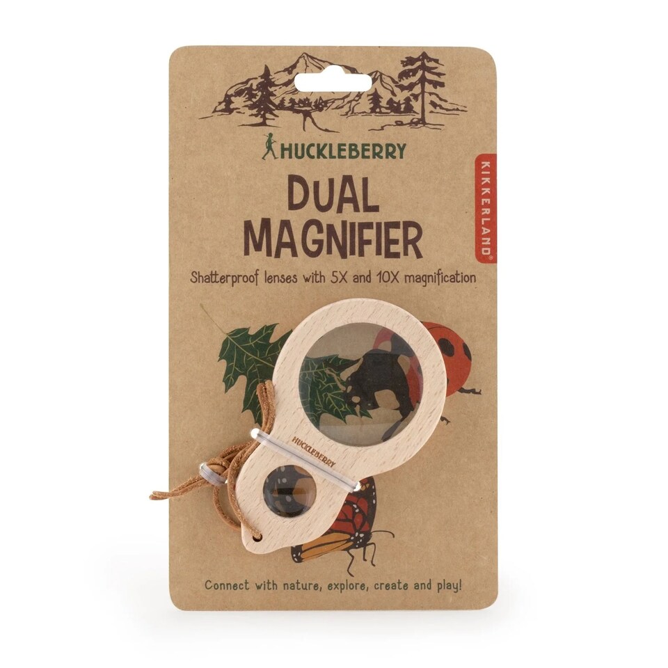 image 1 of Huckleberry Dual Magnifier Glass Explorer Tool for Kids