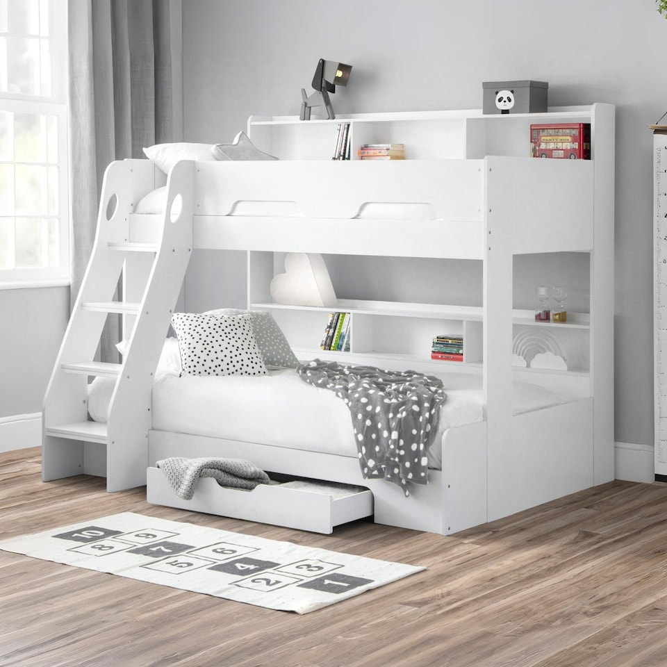 image 1 of Orion Triple Sleeper Bunk Bed - White, Single/Small Double