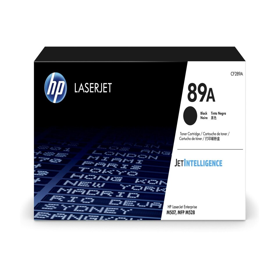 HP 89A Black Standard Capacity Toner 5K pages for HP LaserJet Enterprise M507 series and HP LaserJet Enterprise MFP M528 series - CF289A N/A