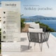 image 2 of Garden Chair Sundo - thick seat cushions, removable cushion covers | Grey | anthracite | 67 x 75,50 x 71 cm | 4