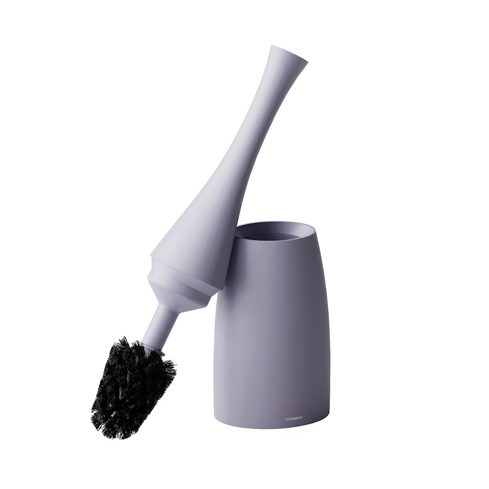 image 1 of COSMIC Toilet brush & holder, Lavander,, Soft-finish coating, Saku Collection