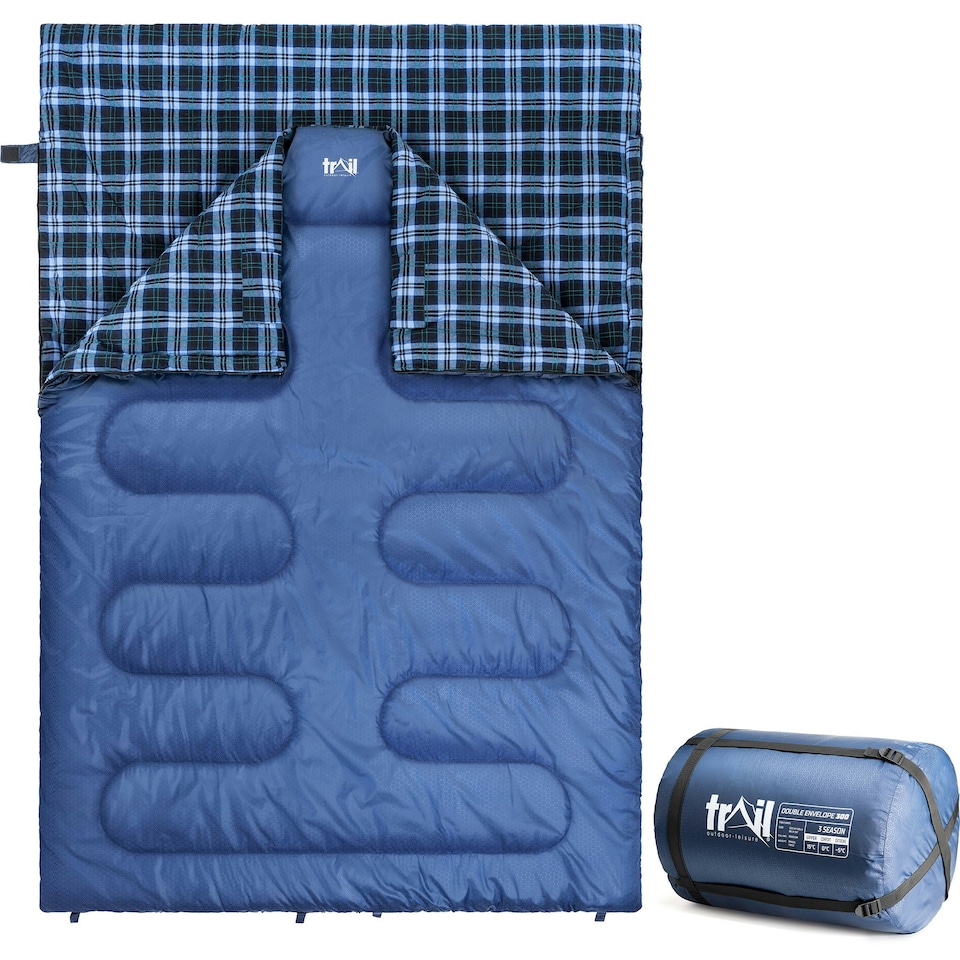 image 1 of Cotton Double Sleeping Bag 300