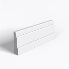 Single Set - Moisture Resistant MDF Primed Fitzroy Architrave & Rebate - 25mm (T) x 58mm (H)