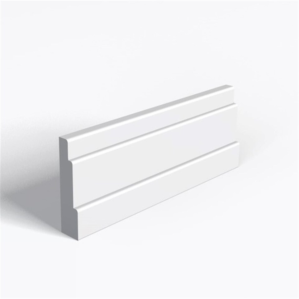 Single Set - Moisture Resistant MDF Primed Fitzroy Architrave & Rebate - 25mm (T) x 58mm (H)
