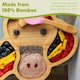 image 3 of Tiny Dining Children's Bamboo Suction Unicorn Plate - Red Red