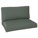 image 9 of Outsunny 2 Seat Pallet Cushions 20cm Thick Outdoor Seat Pads, Charcoal Grey 