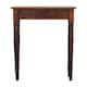 image 1 of Artisan Furniture Solid Wood Turned Legs 1 Drawer Chestnut Console, Brown