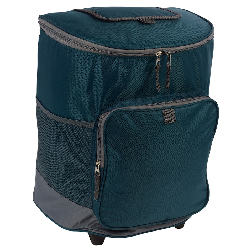 image 1 of 28L Insulated Large Cooler Bag Trolley Cart | Blue | 1