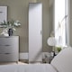 image 3 of Phoenix Wardrobe 1 Door Space Saving Bedroom Home Furniture Clothing Storage Unit | Grey