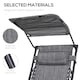 image 4 of Outsunny Zero Gravity Chair Adjustable Patio Lounge w/ Cup Holder Light Grey