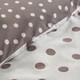 image 4 of Catherine Lansfield Polka Dot Reversible Duvet Cover Set | Brown | Chocolate | Double