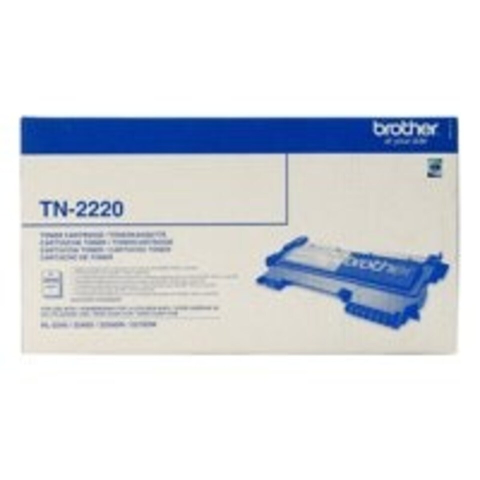 Brother Black Toner Cartridge 2.6k pages - TN2220 N/A