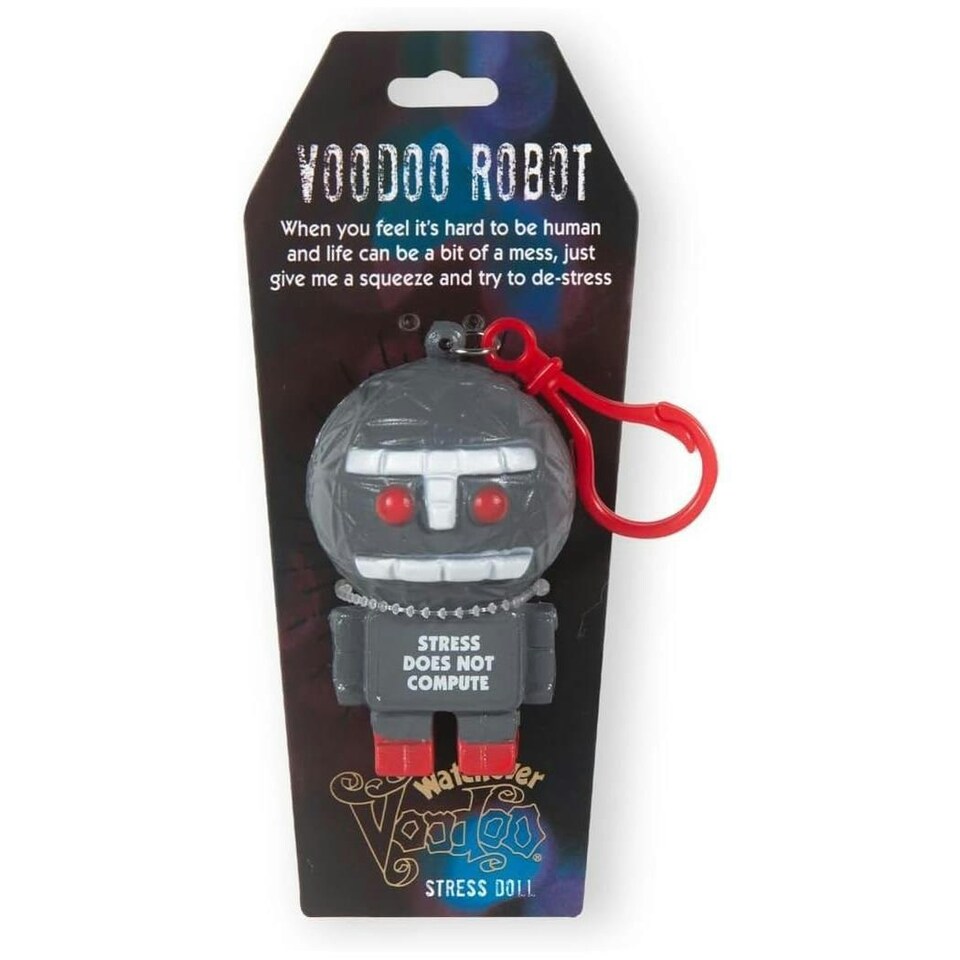 History & Heraldry Voodoo Stress Toy Keychain -  Voodoo Robot