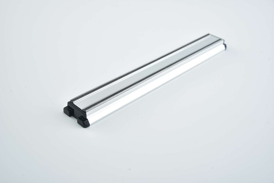 image 1 of Glim Glam Kitchen Knife Rack Magnetic Utensil Holder Alumium Strip Bar 2pcs | Silver