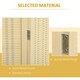 image 4 of HOMCOM 4 Panel Folding Room Divider 170cm Wall Privacy Screen Protector Natural Brown | Natural | 180 x 180 cm