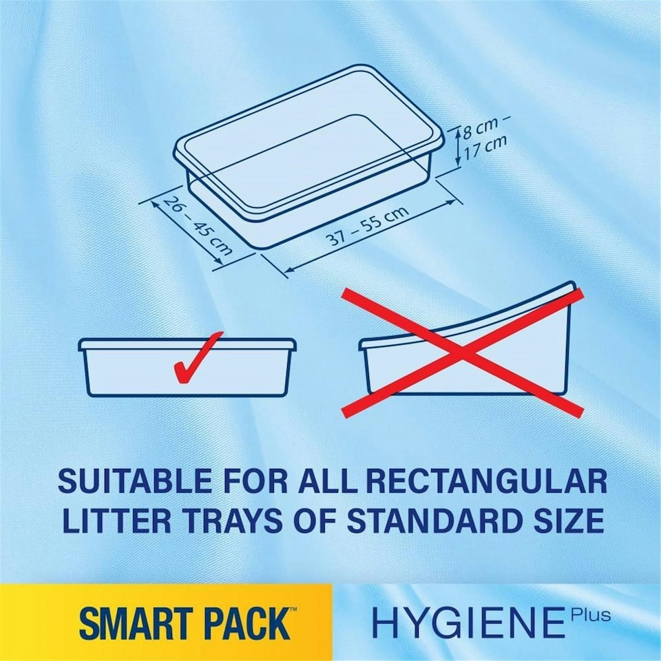 image 1 of 6 Pack Catsan Hygiene Smart Pack Inlays Cat Litter Dust Free Litter Tray Liners