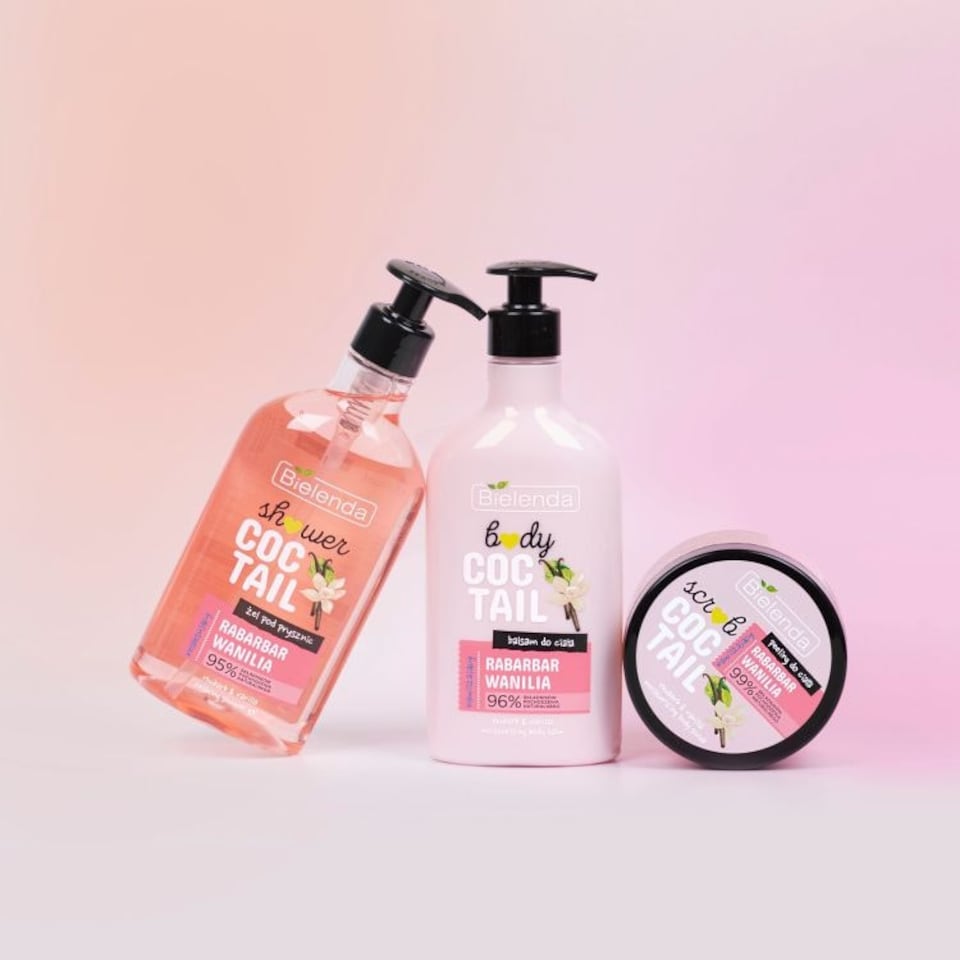 image 1 of Bielenda Shower Coctail Refreshing Shower Gel Peach & Kombucha 95 % Natural Ingredients 400ml