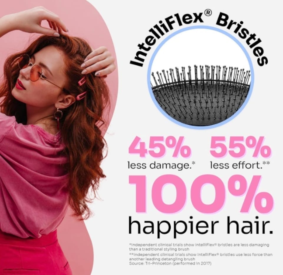 image 1 of WetBrush Original Detangler Hair Brush Gently Separates Knots With Ease, For All Hair Types, Amazon Exclusive Colour, Aqua