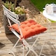 image 7 of Harbour Housewares Square Garden Chair Seat Cushion - Paprika | Red | Paprika