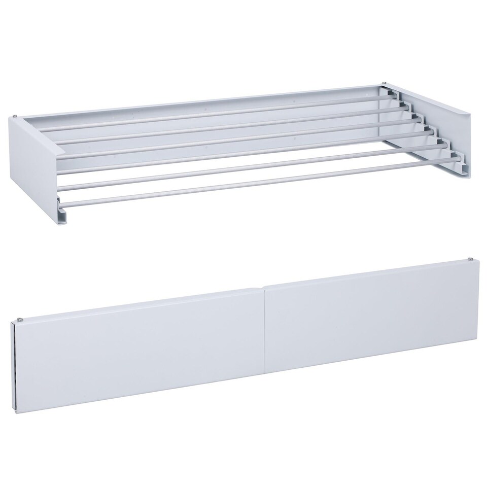 image 1 of Wall Mounted Telescopic Clothes  Drying Rack Airer