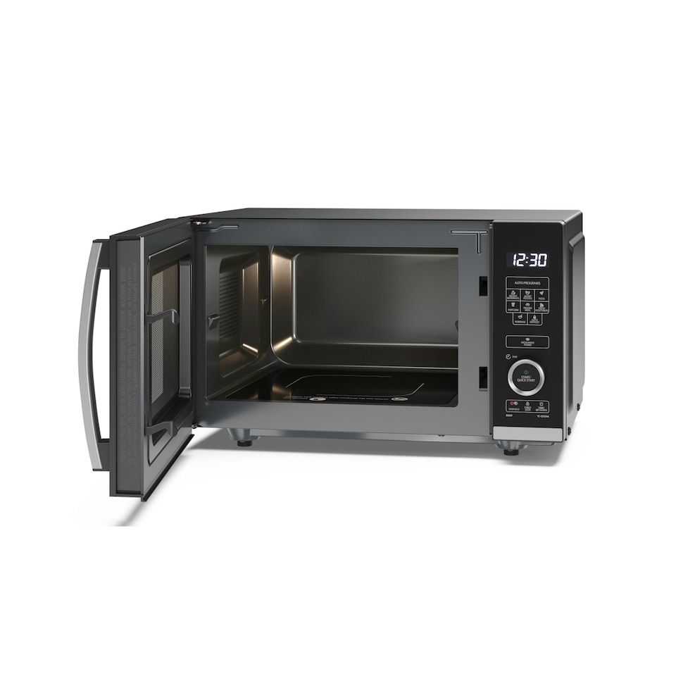 image 1 of SHARP YC-QS204AU-B 20 Litre 800W Semi-Digital Flatbed Solo Microwave Oven
