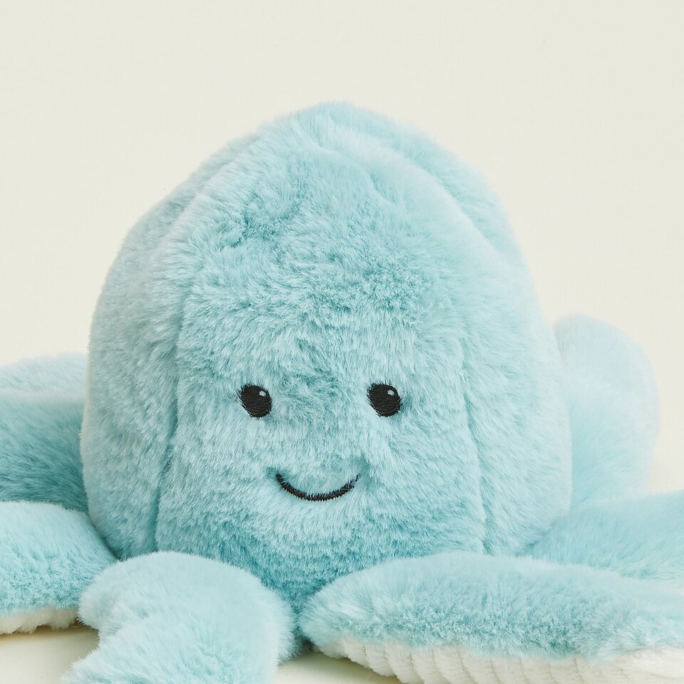 image 1 of Warmies Plush Octopus Microwavable Weighted Teddy