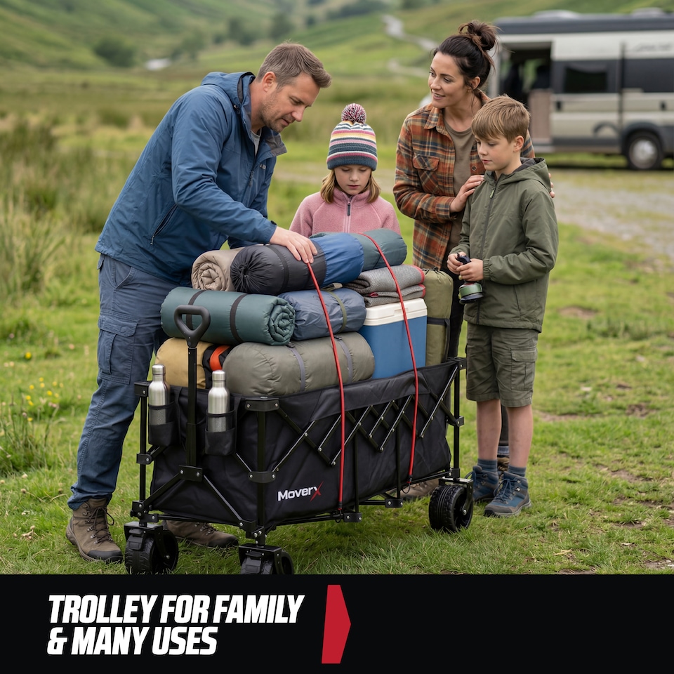 image 1 of MoverX 300L/180kg Premium Camping Trolley / Festival Wagon