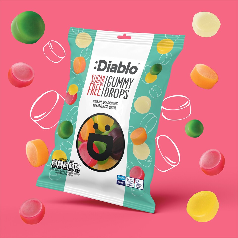 image 1 of Diablo Sugar Free Gummy Drops 75g