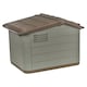 image 6 of URBNLIVING Plastic Dog House Outdoor Pet Kennel Shelter | Multi | Brown/Green | S | 1