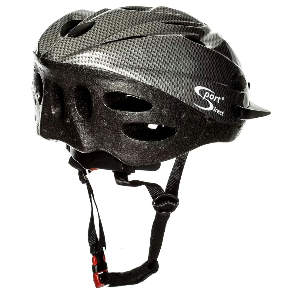 image 1 of Sport Direct 18 Vent MTB Bike Adult Helmet 58-61cm Graphite Crash Guarantee* Silver | L