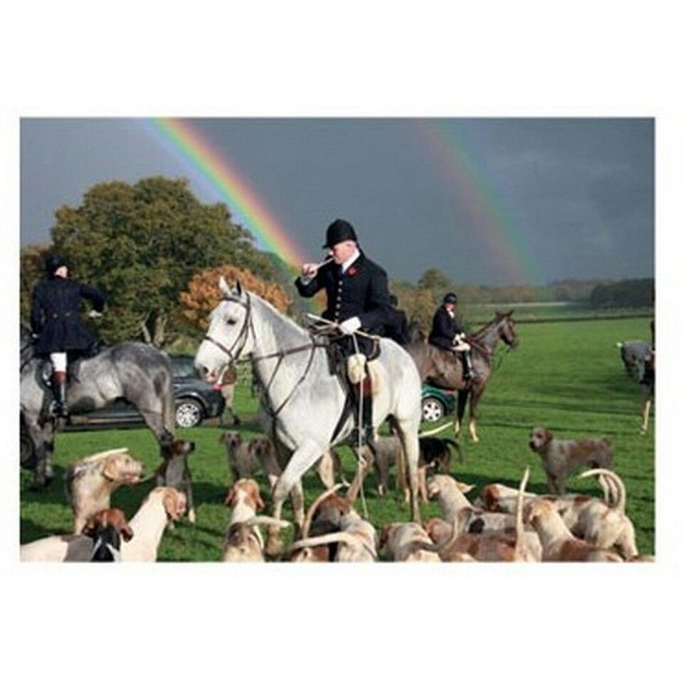 Kevin Milner Moving Off Countryside Greetings Card - Multicoloured - One Size