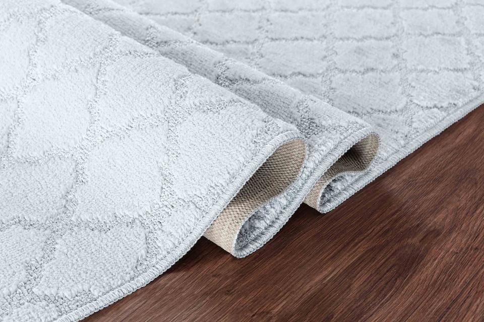 image 1 of Ivy Washable Trellis Design Anti Slip Doormats - Runners