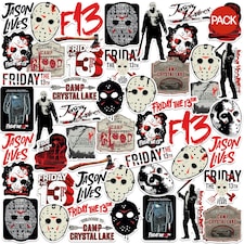 Friday The 13th Deluxe Stickers (Pack of 100) - Multicoloured - One Size