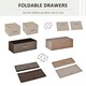 image 4 of HOMCOM Closet Dresser, Dresser Tower With 4 Easy Pull Fabric Drawer Steel Frame