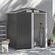image 2 of Outsunny 5ft x 4.3ft Outdoor Metal Storage Shed with Sliding Door