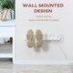 image 10 of HOMCOM Wall Mounted Electric Shoe Dryer Shoe Warmers for Boots 2 Pairs White