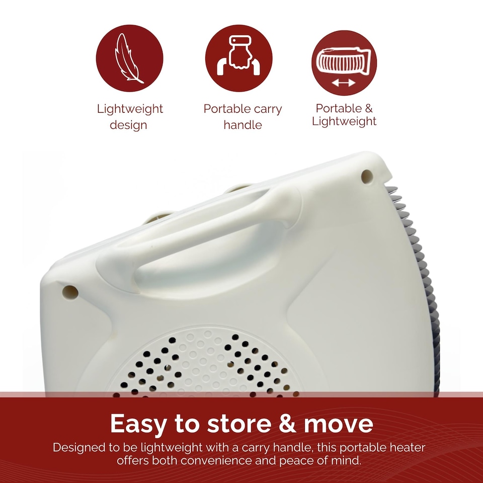 image 1 of Rediffusion Portable Dual Position Fan Heater