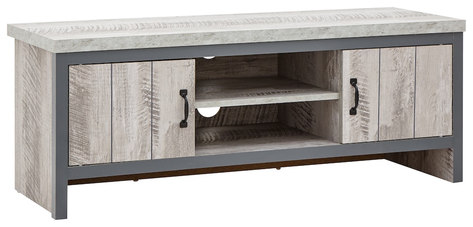 image 1 of Boston 2 Door TV Unit | Grey | Grey
