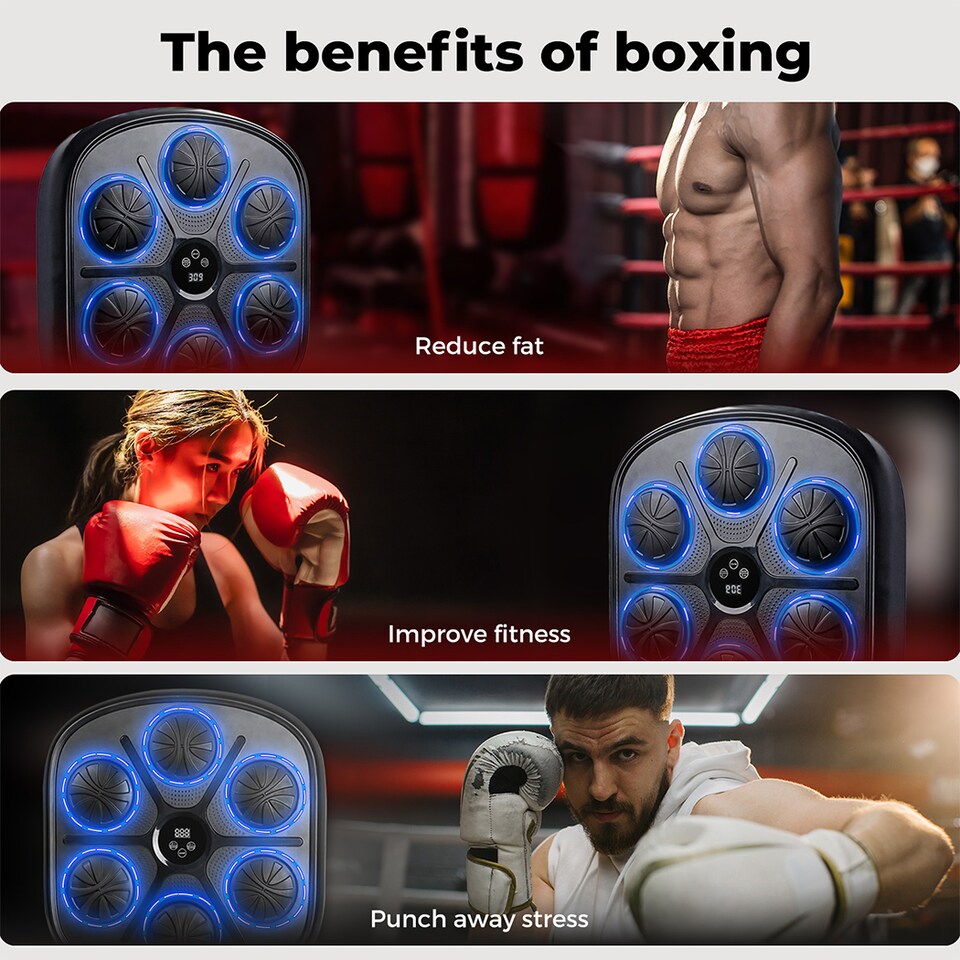 image 1 of Centra Boxing Music Machine Bluetooth Electronic 9 Punching Mode Training Pad