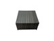 image 2 of Fimous Rattan Garden Furniture Patio Furniture Sets with Corner Sofa Square Coffee Table 3 Footstools Dark Grey Mixed
