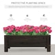 image 3 of Outsunny Wooden Garden Raised Bed Planter Grow Containers Pot,